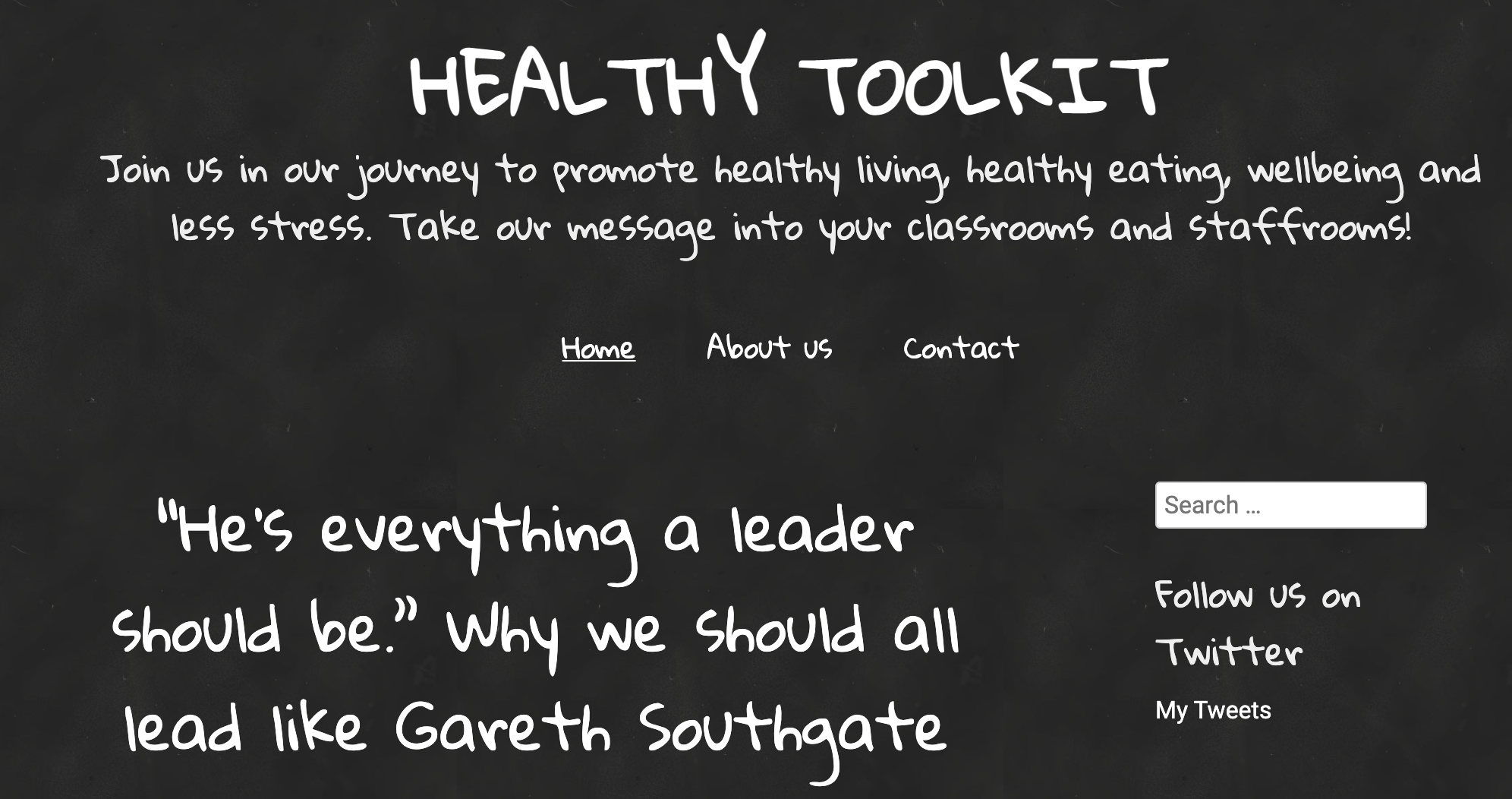Healthy Toolkit (2018) Start As You Mean To Go On: Sixteen Ways With Wellbeing
